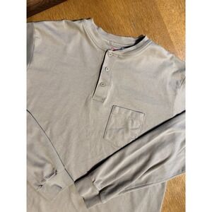 Bulwark FR Henley XXL Cotton Flame Resistant Work Shirt Tan Made In Mexico